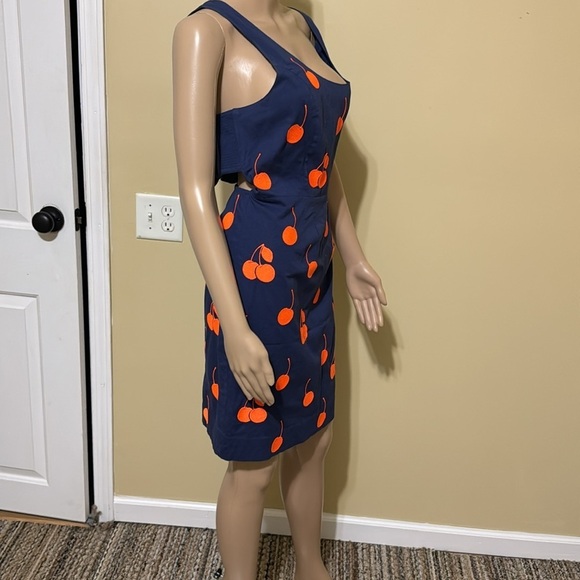 Anthropologie Leifnotes Women’s size 12 Cherry Drop Sheath Dress - Picture 3 of 7